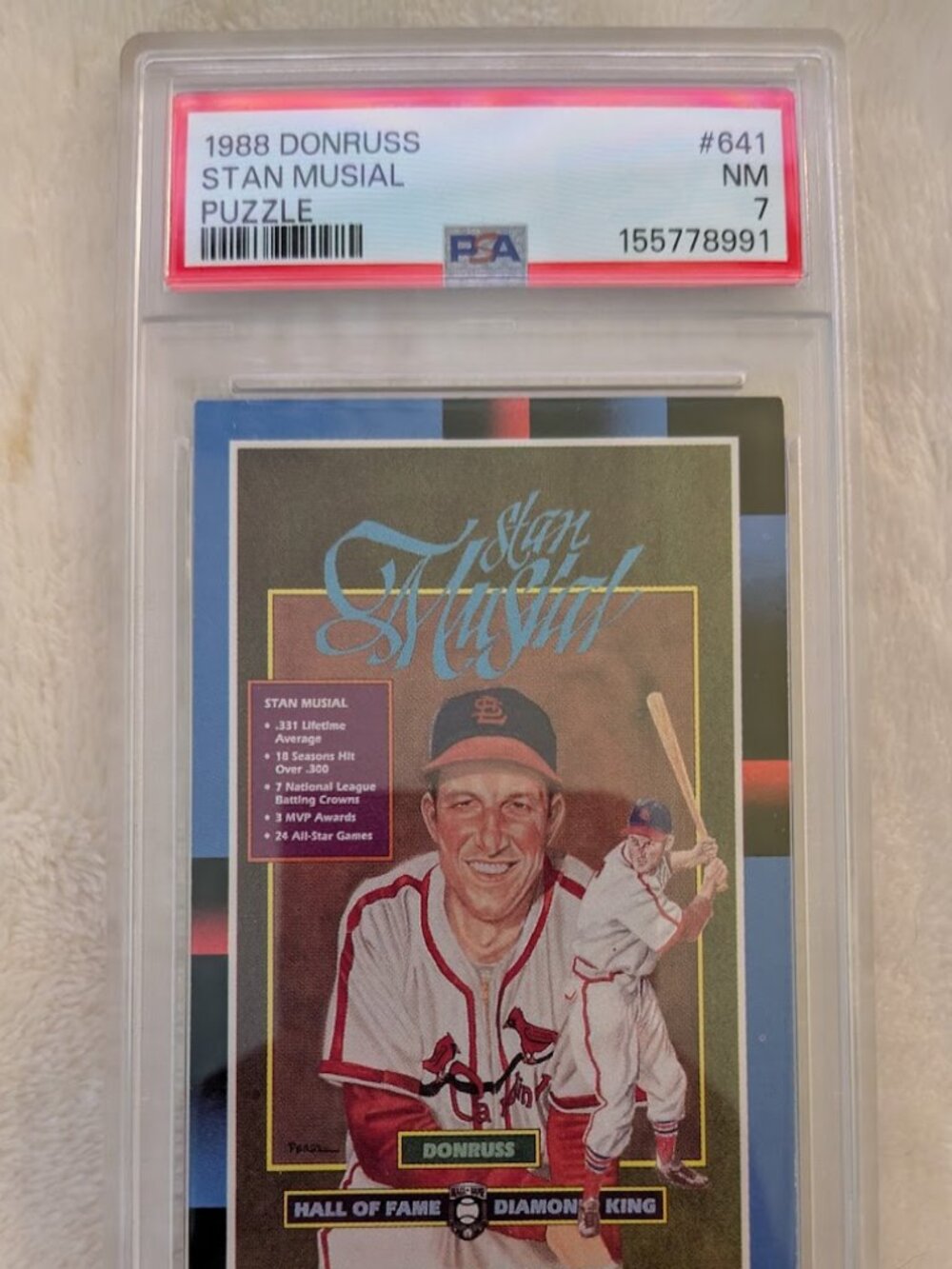 1988 Donruss STAN MUSIAL HOF Diamond King #647 GRD NM-7